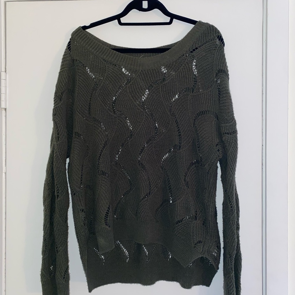 Olive Green Knit Sweater